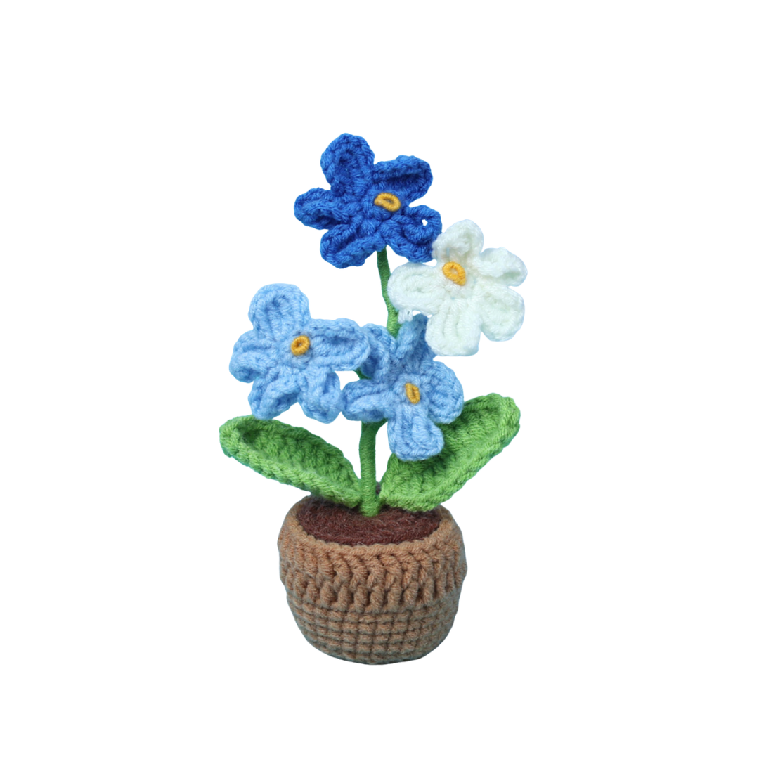 Forget Me Knot Mini Crochet Flower