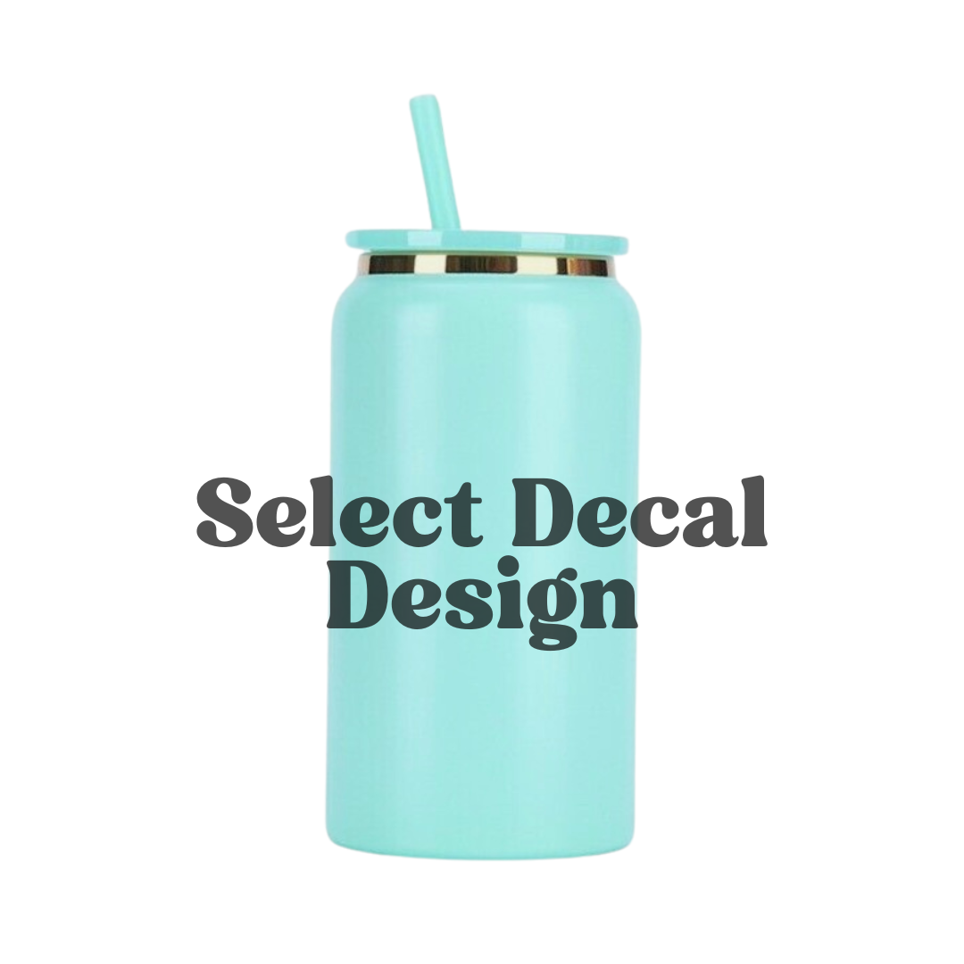 Aqua Stainless Tumbler - DECAL