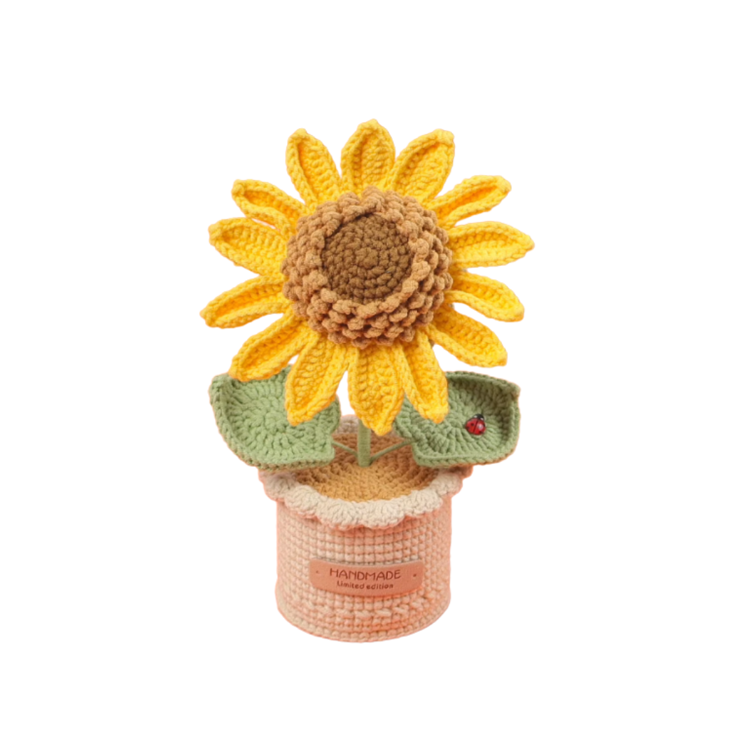 Sunflower Large Crochet Flower