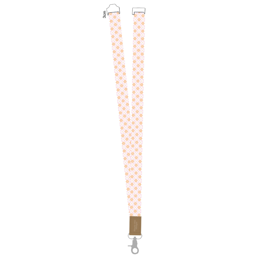 Retro Checkered Lanyard