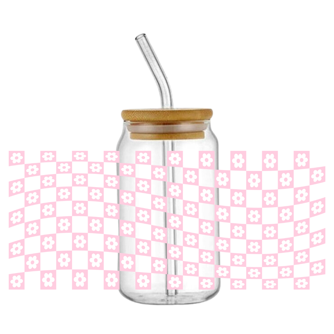 Retro Checkered Tumbler