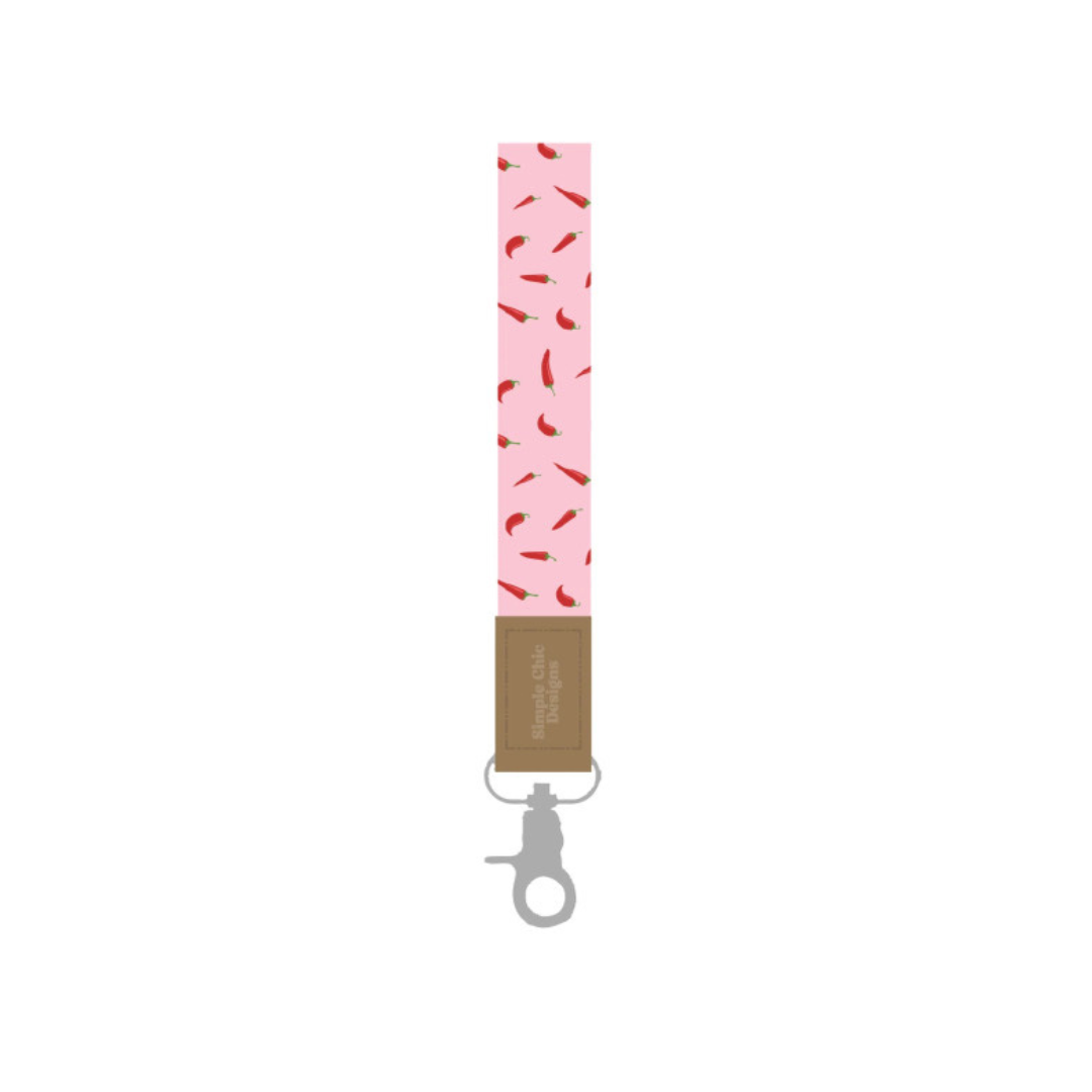 Pink Chillies Wristlet