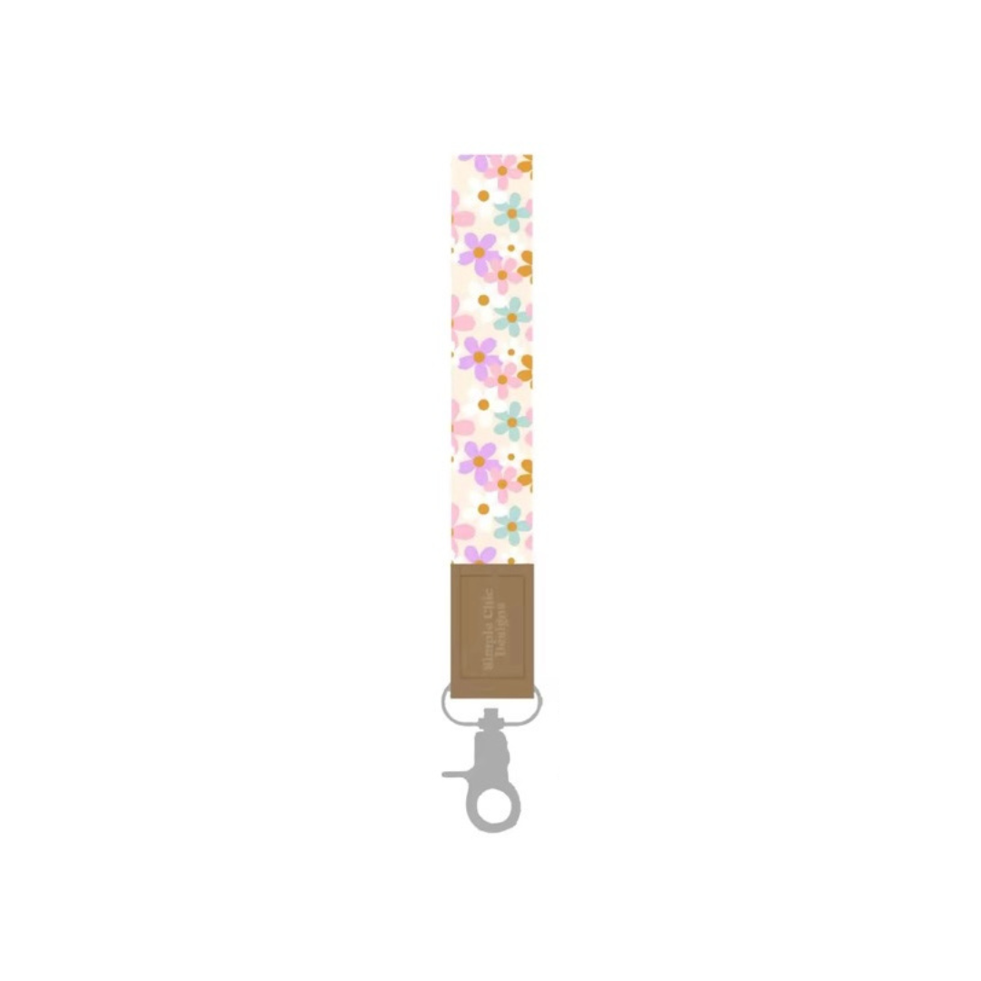 Retro Flowers Wristlet