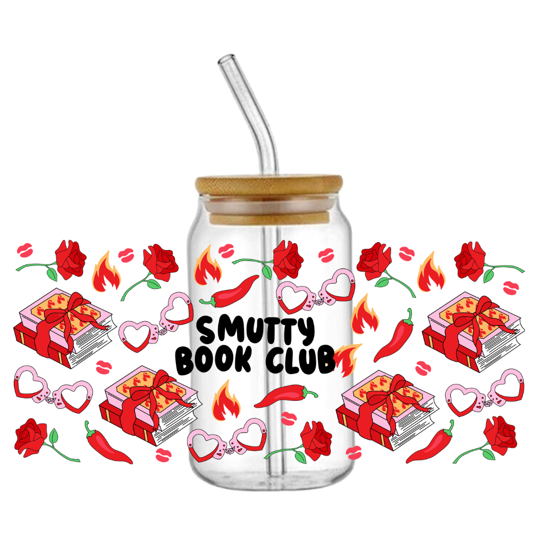 Smutty Book Club Glass Tumbler
