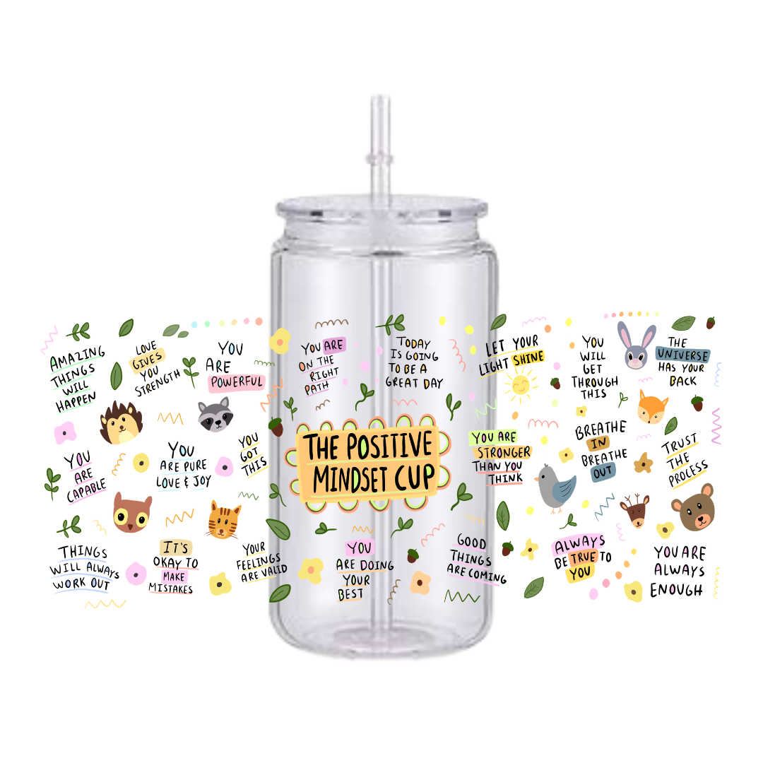Positive Mindset Plastic Tumbler