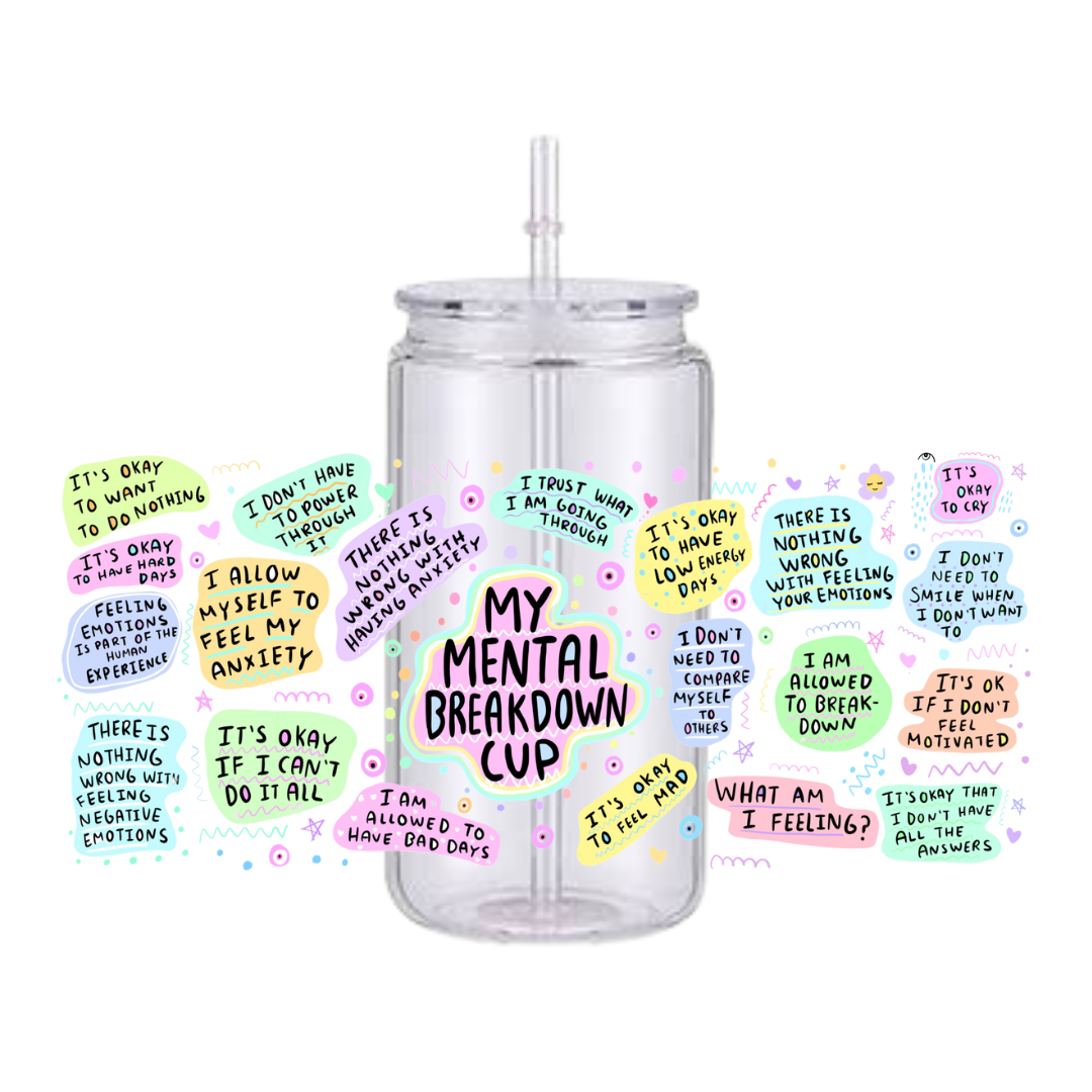 Mental Breakdown Plastic Tumbler