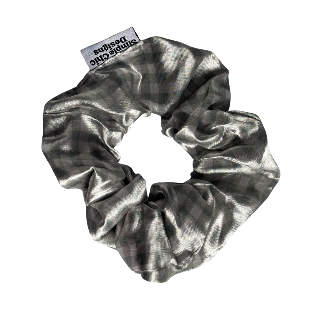 Sage Gingham Scrunchie