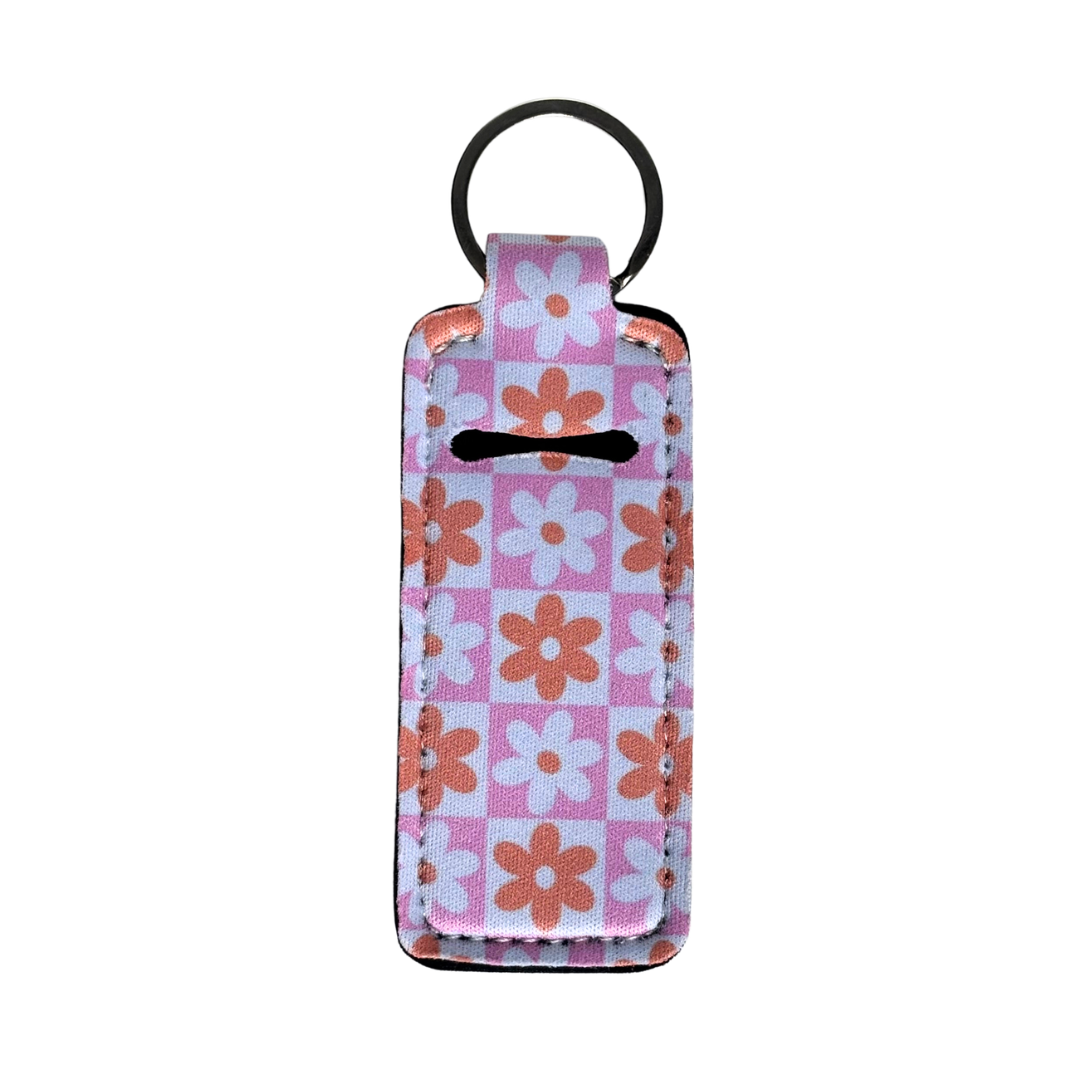 Retro Checkered Lip Balm Holder