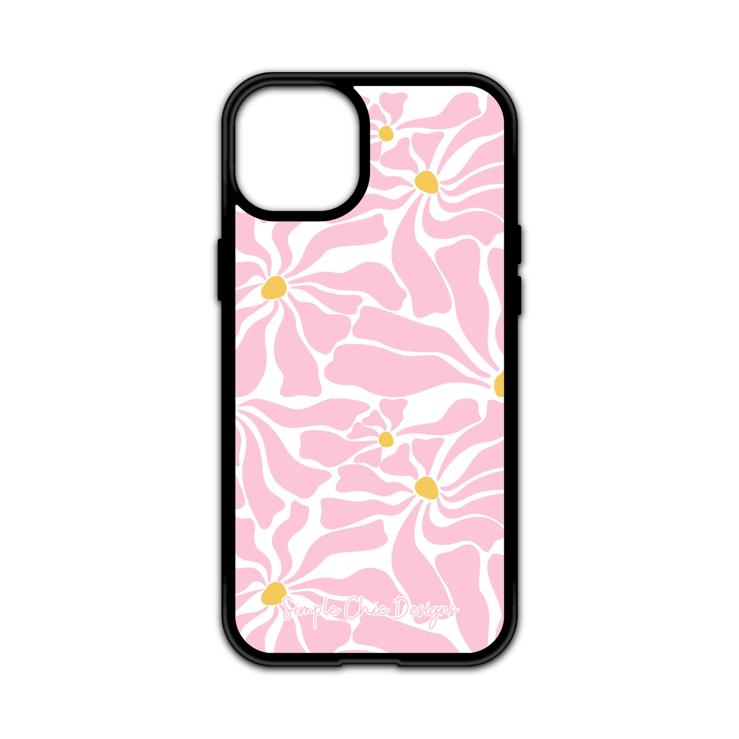 Pink Abstract Floral iPhone Case - MagSafe