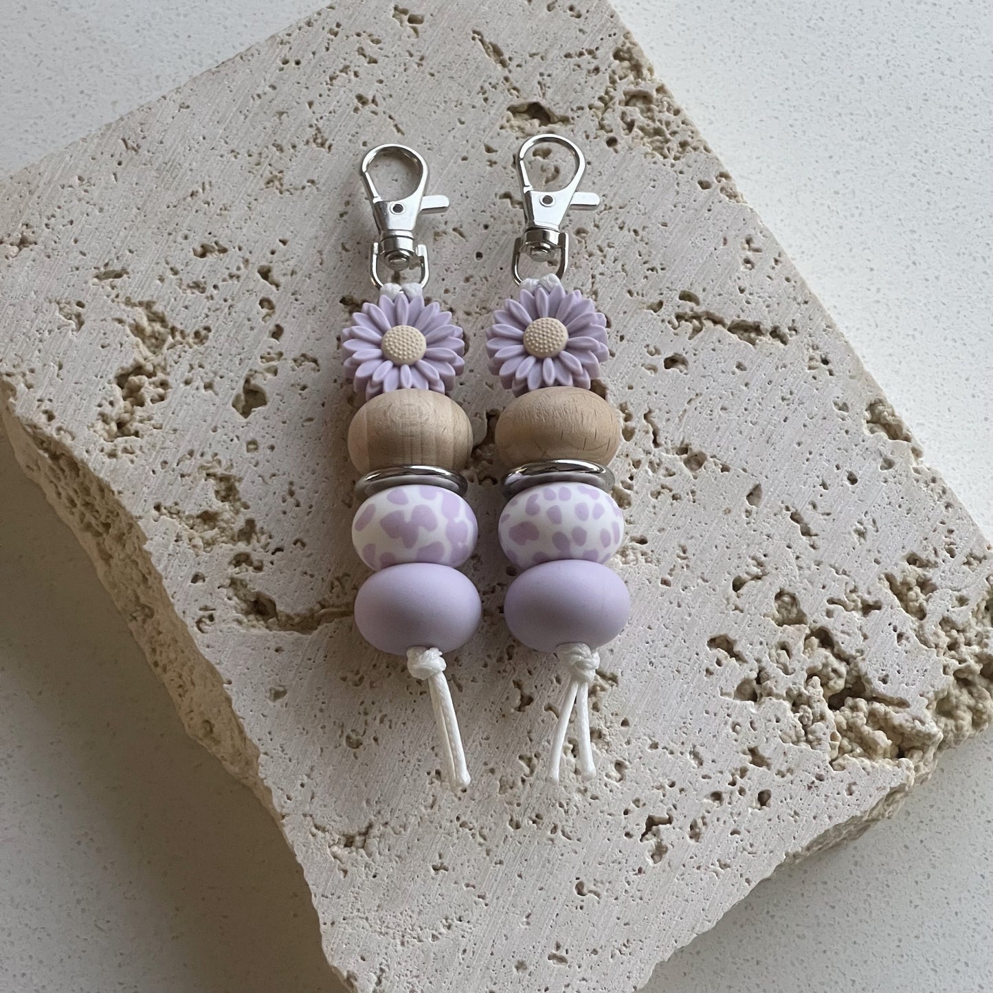 'Lavender Daisy' Keyring