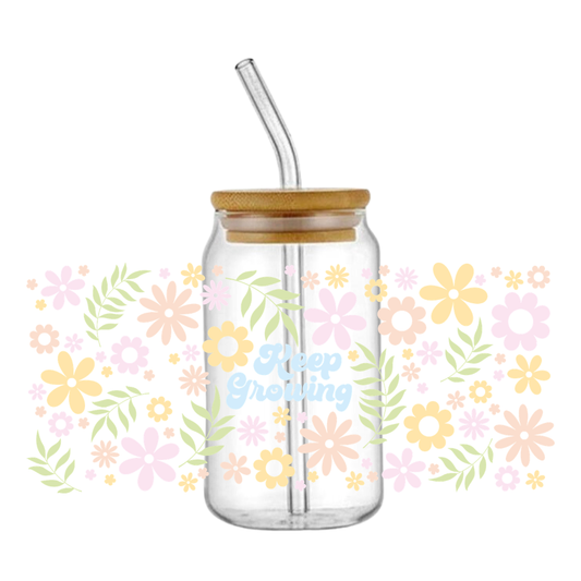 Keep Growing Glass Tumbler