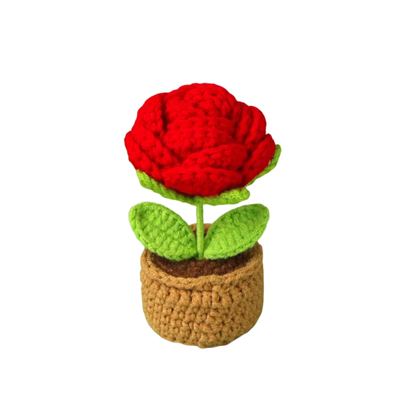 Rose Mini Crochet Flower