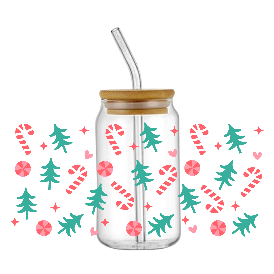 Christmas Tree Glass Tumbler