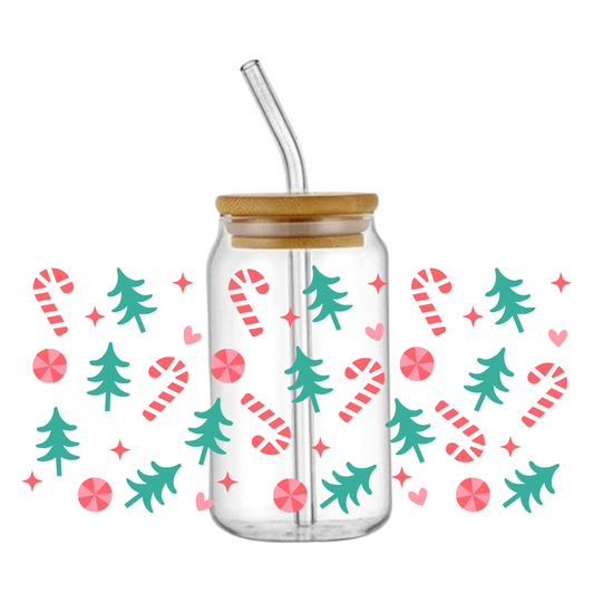 Christmas Tree Glass Tumbler