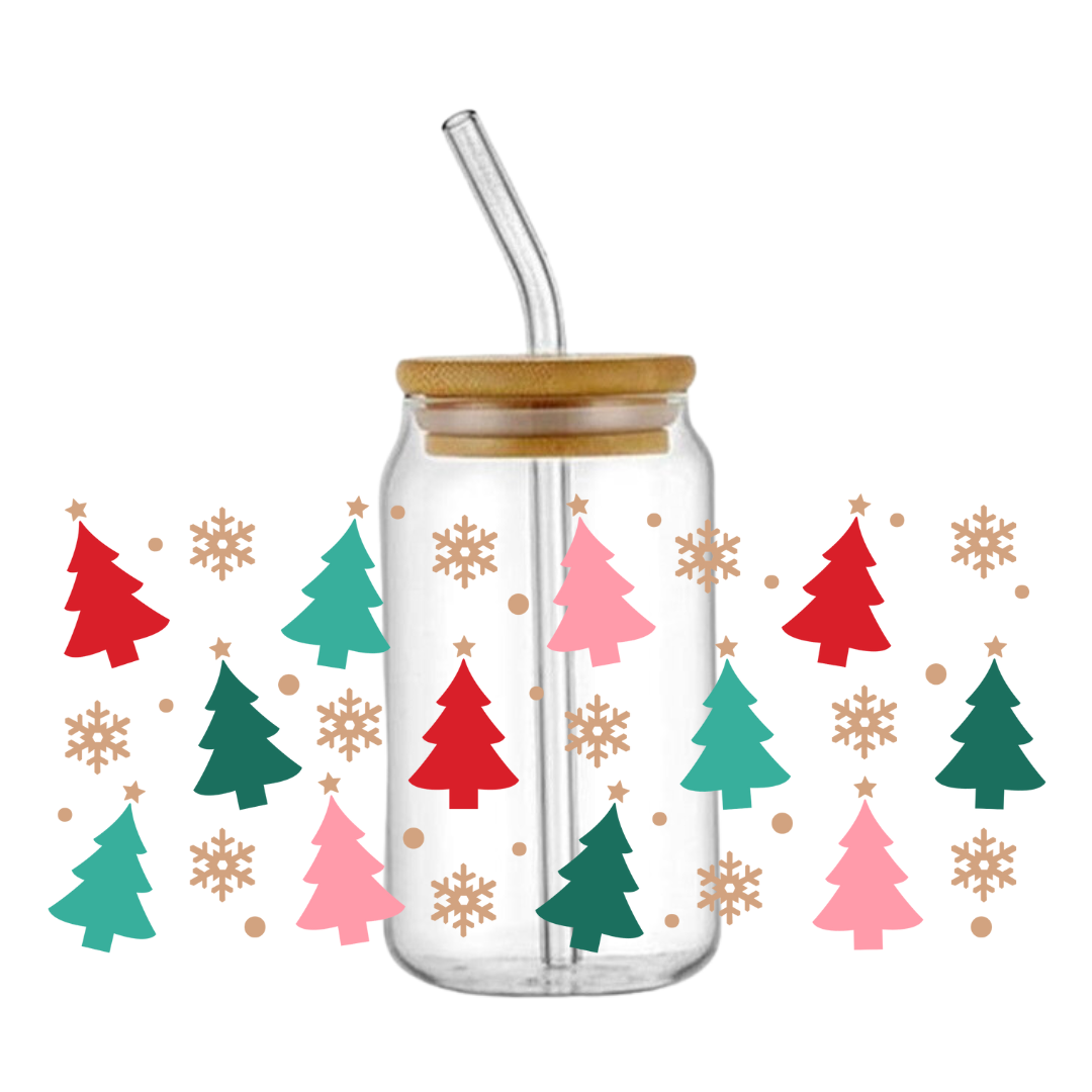 Christmas Tree Glass Tumbler