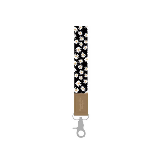 Black Daisies Wristlet