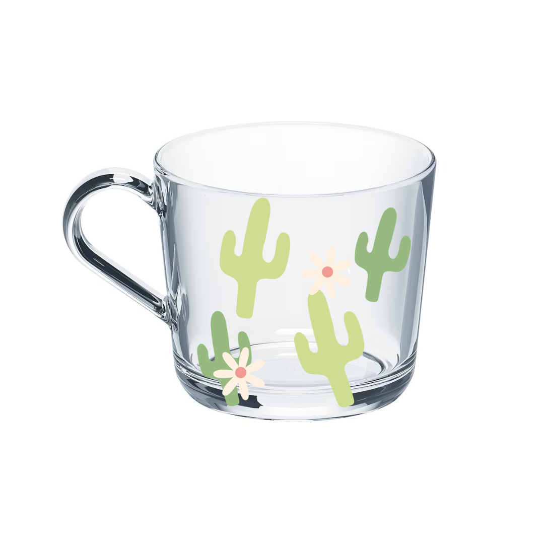 Cactus Glass Mug