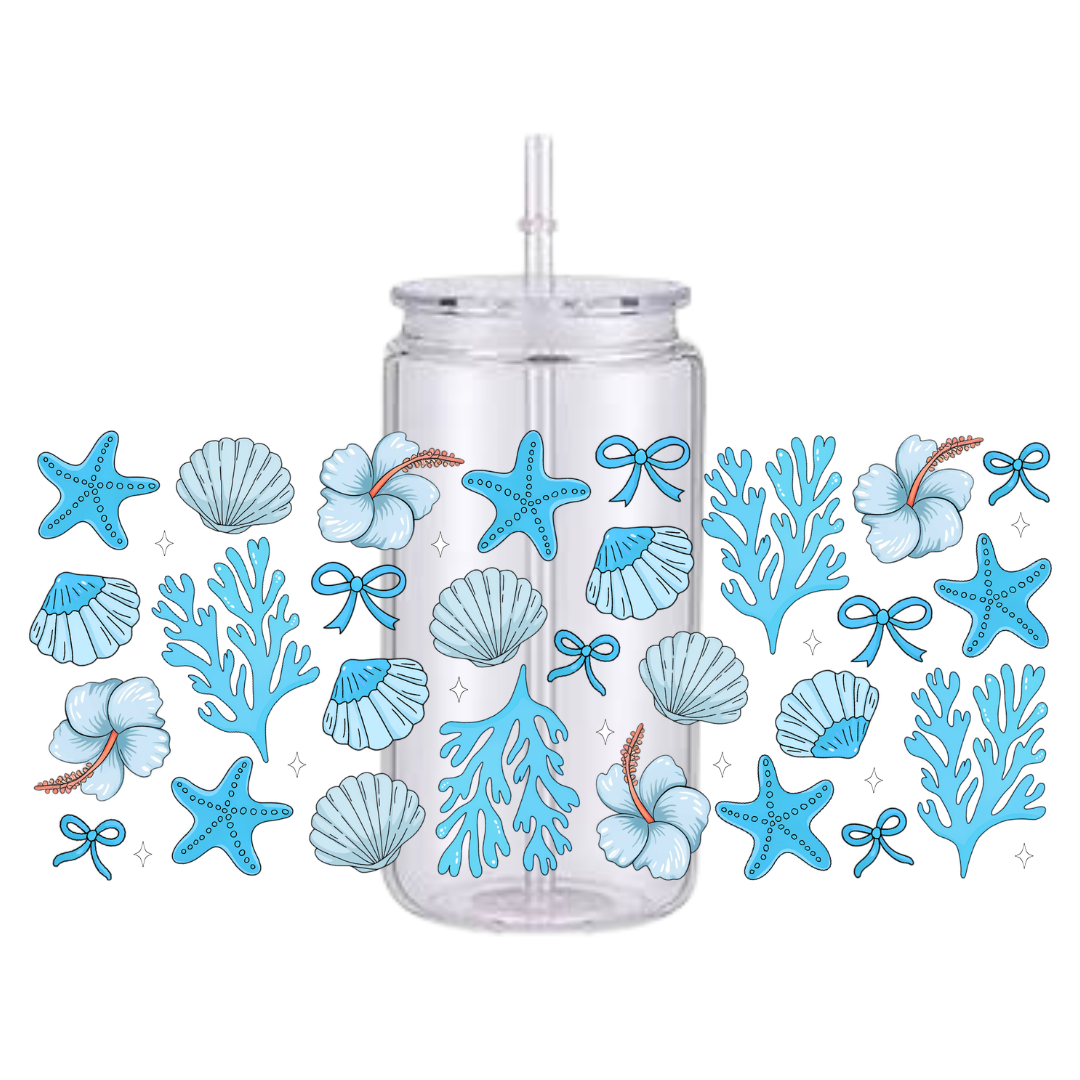 Seashell Plastic Tumbler