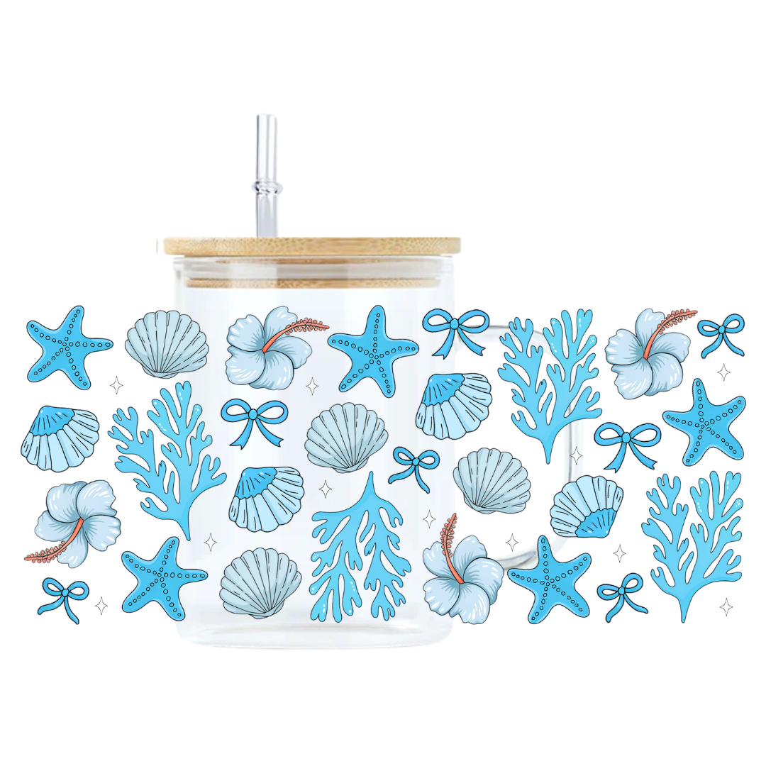 Seashell Glass Mug