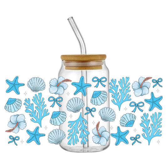 Seashell Glass Tumbler