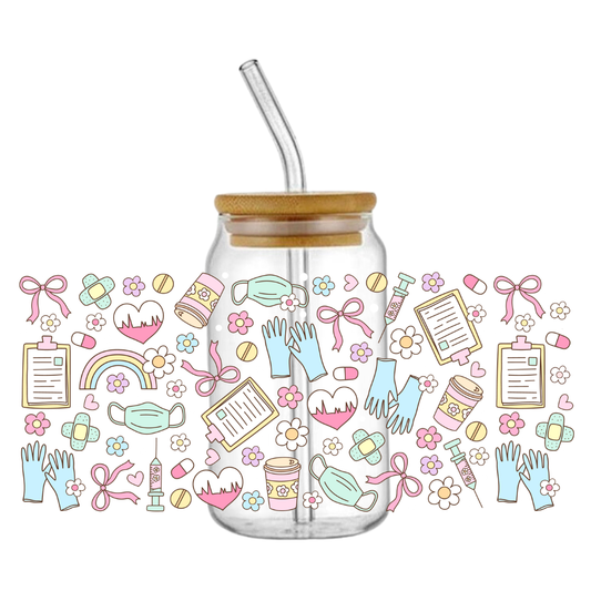 Nurse Glass Tumbler