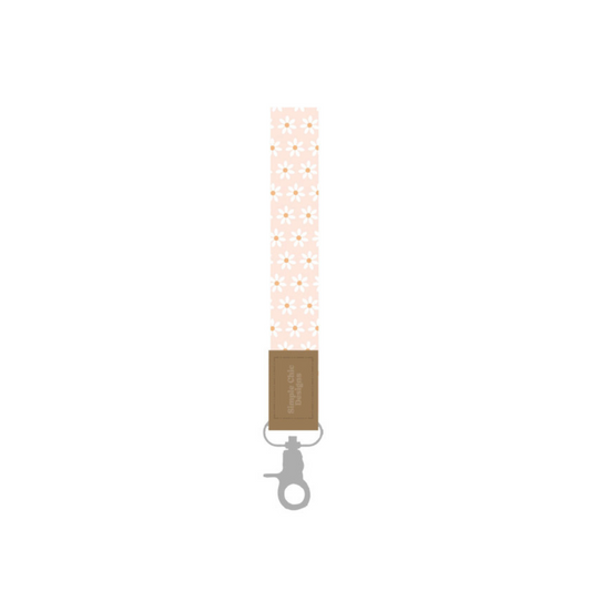 Beige Daisies Wristlet