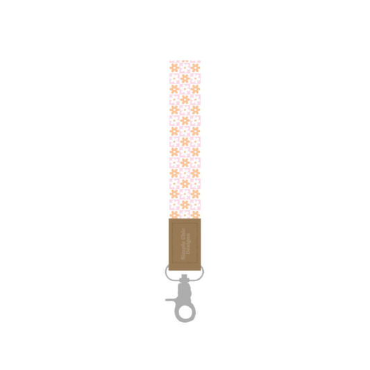 Retro Checkered Wristlet