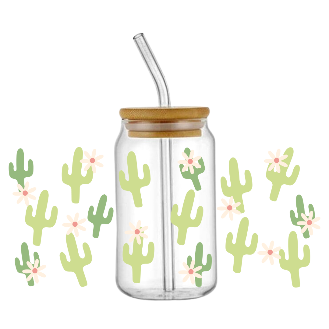 Cactus Glass Tumbler