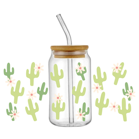 Cactus Glass Tumbler