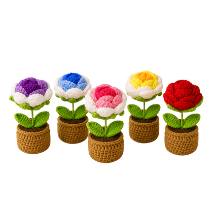 Rose Mini Crochet Flower