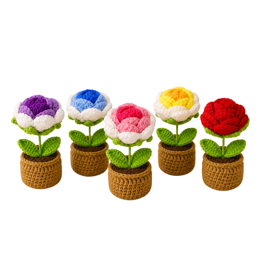 Rose Mini Crochet Flower