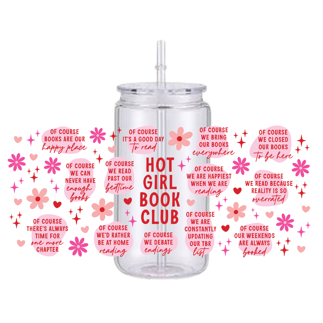 Hot Girls Book Club Plastic Tumbler