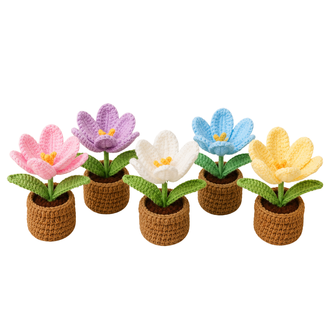 Tulip Mini Crochet Flower