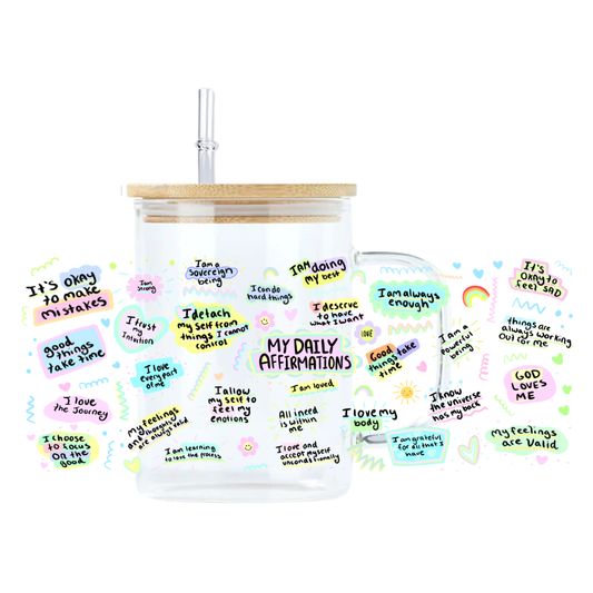 My Affirmations Glass Mug
