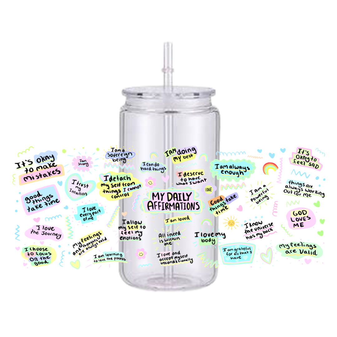 My Affirmations Plastic Tumbler