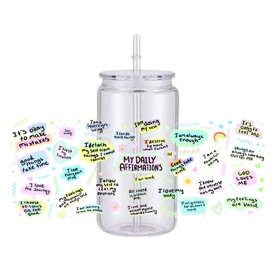 My Affirmations Plastic Tumbler