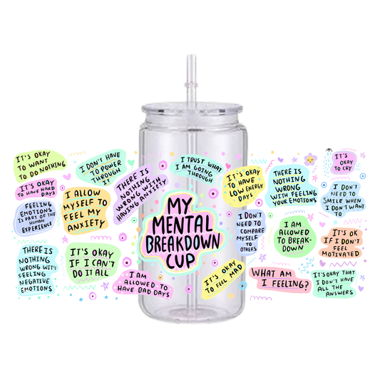 Mental Breakdown Plastic Tumbler