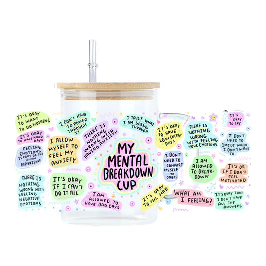 Mental Breakdown Glass Mug