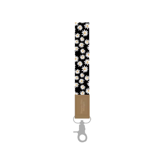 Black Daisies Wristlet