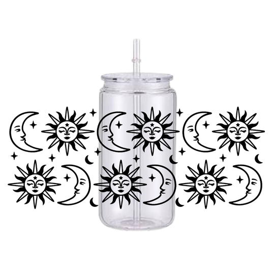 Sun & Moon Plastic Tumbler