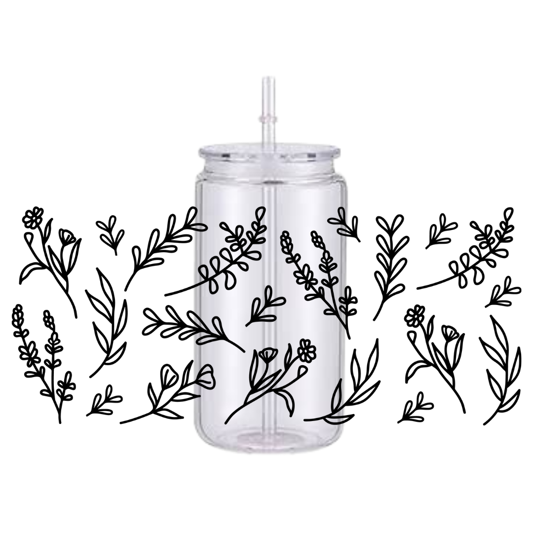 Wild Flower Plastic Tumbler