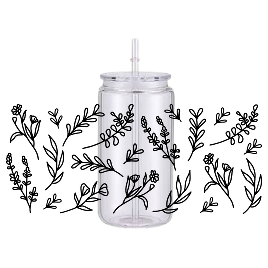 Wild Flower Plastic Tumbler