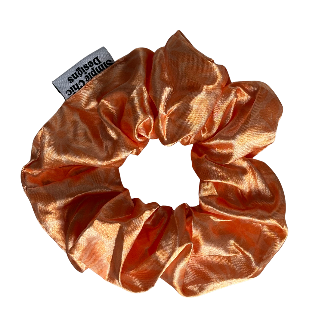 Orange Hibiscus Scrunchie