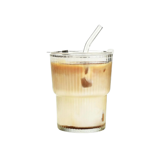 Ribbed Glass Cup - Small