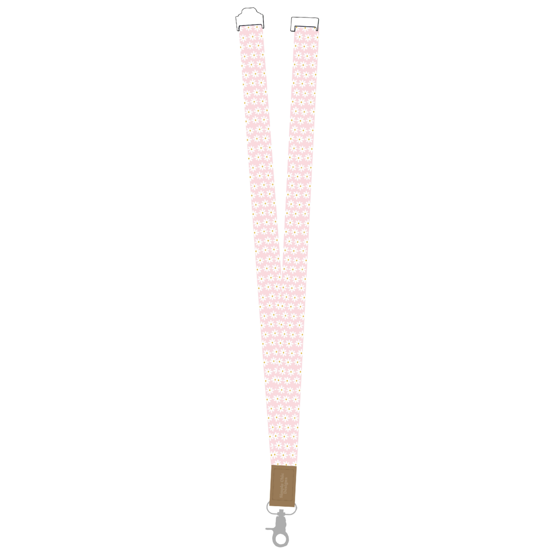 Pink Daisies Lanyard