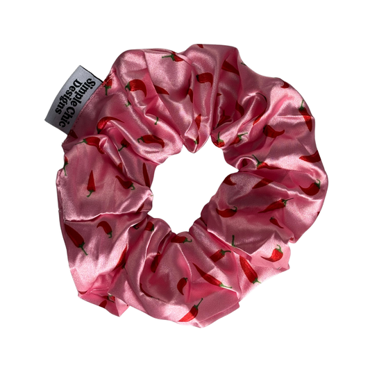 Pink Chillies Scrunchie
