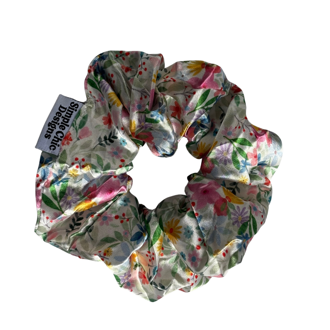 Rainforest Floral Scrunchie