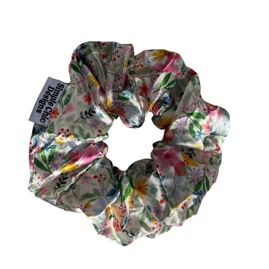 Rainforest Floral Scrunchie