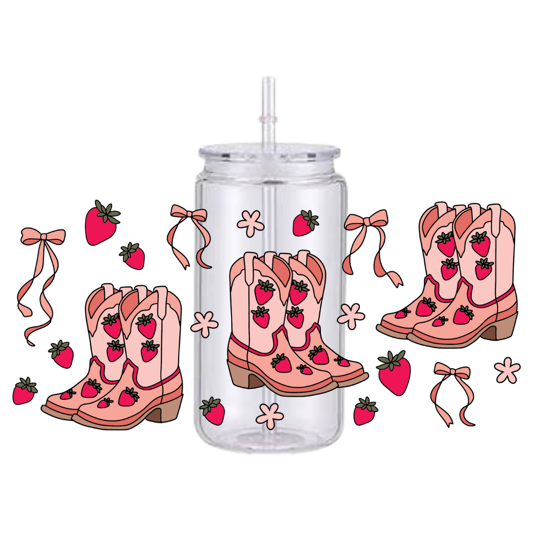 Strawberry Shortcake Boots Plastic Tumbler