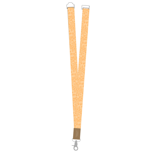 Orange Hibiscus Lanyard